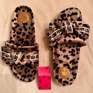 Juicy Couture slide slippers
